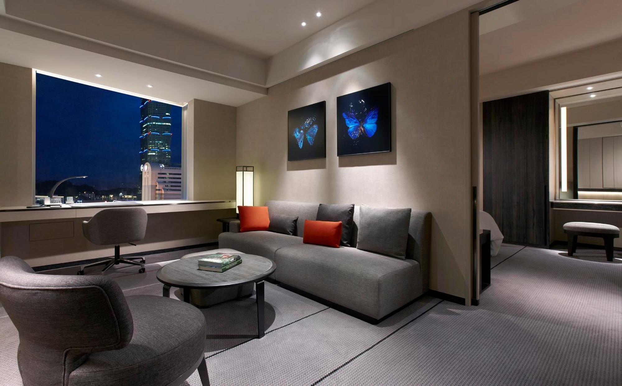 Humble House Taipei, Curio Collection By Hilton Hotel Kültér fotó A suite at the hotel